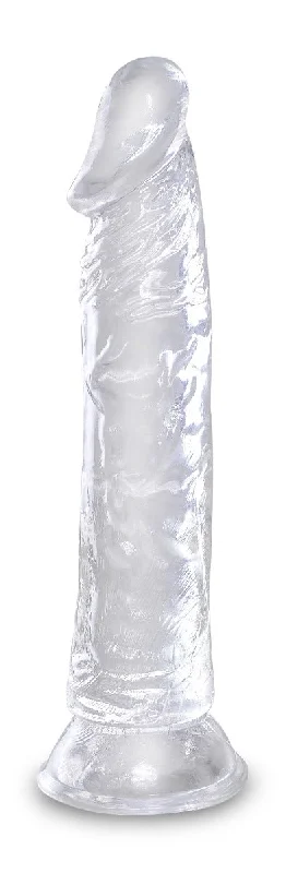 premium glass dildo-Pipedream King Cock Clear 8 Inch Suction Cup Dildo