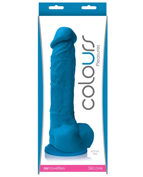 ribbed realistic dildo-Colours Pleasures 8in Dildo