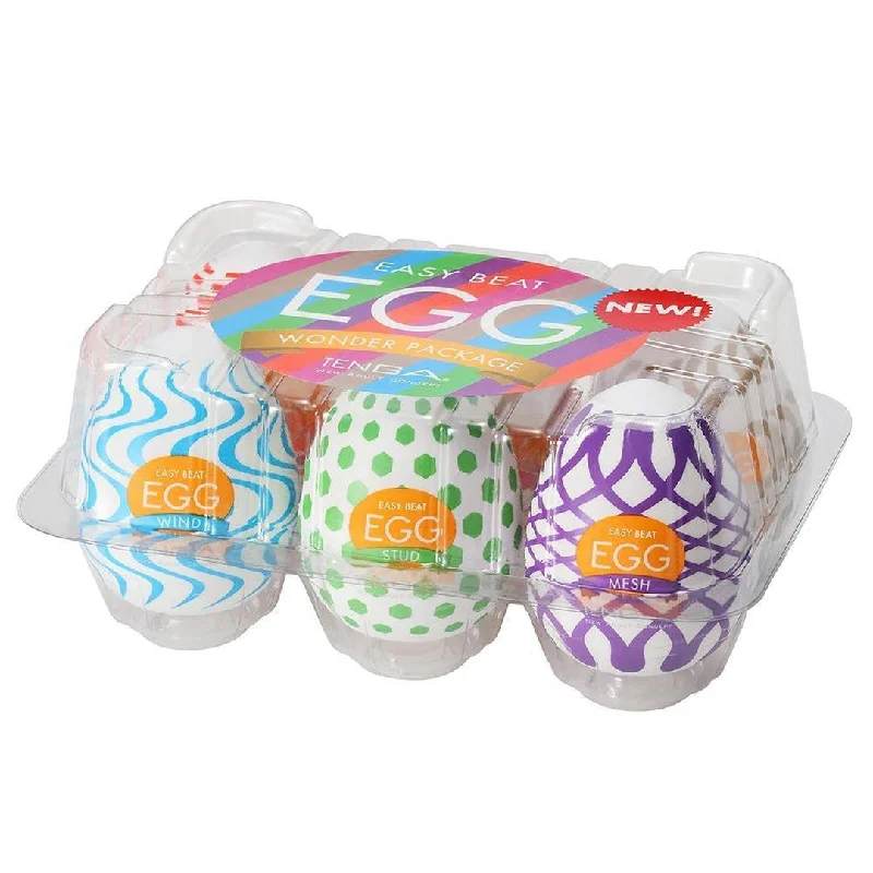 Anal toys for gentle vibes-TENGA Egg 'Wonder' Variety Pack - Penis Strokers (6-Pack)