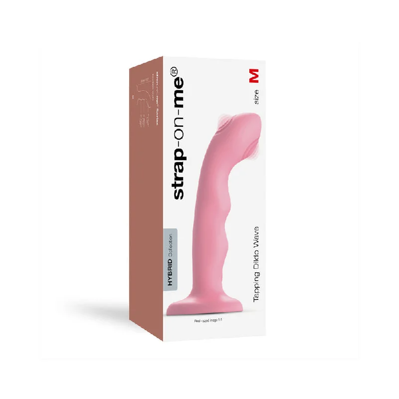 penis-hygiene-solutions-penis-skin-conditions-Strap-On-Me Tapping Dildo Wave Coral Pink