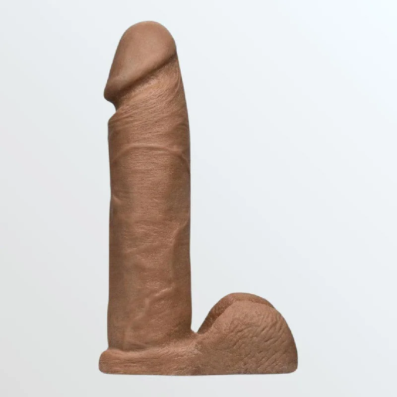 Anal toys with smooth glide-Vac-U-Lock 8" Ultraskyn Realistic Caramel Cock