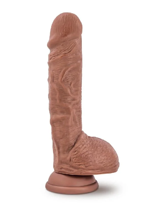 soft thrusting dildo-Au Naturel Big Billy Dual Dense Dildo with Balls