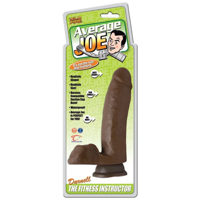 studded realistic dildo-Average Joe Darnell Fitness Instructor Dildo Brown