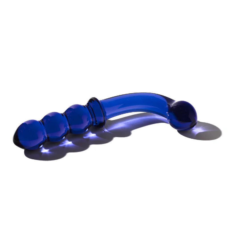 flared base dildo-Icicle No. 31 Glass G Spot Dildo