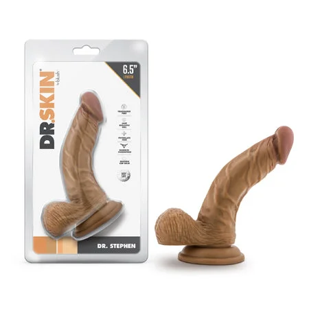 penis-medical-techniques-penis-pump-reviews-Dr. Skin Dr. Stephen 6.5 in. Dildo with Balls Tan