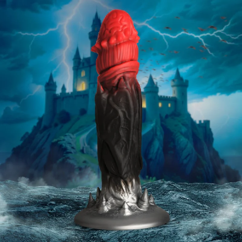 textured glass dildo-Count Cockula Sex Toy Silicone Vampire Dildo