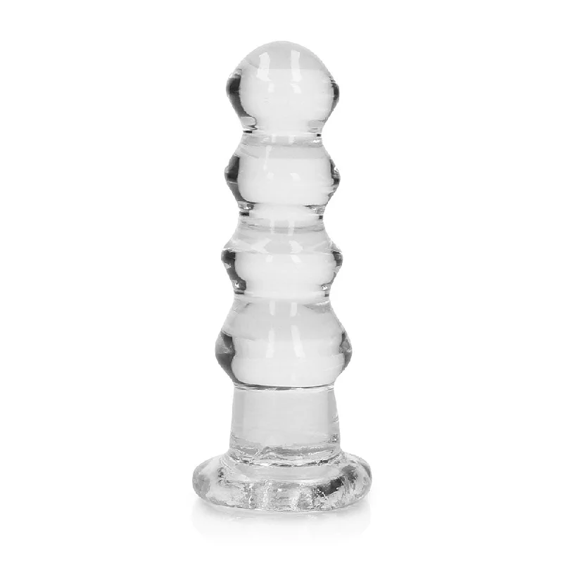 penis-extension-benefits-penis-enlargement-methods-RealRock Crystal Clear Curvy 5.5 in. Dildo/Plug Clear