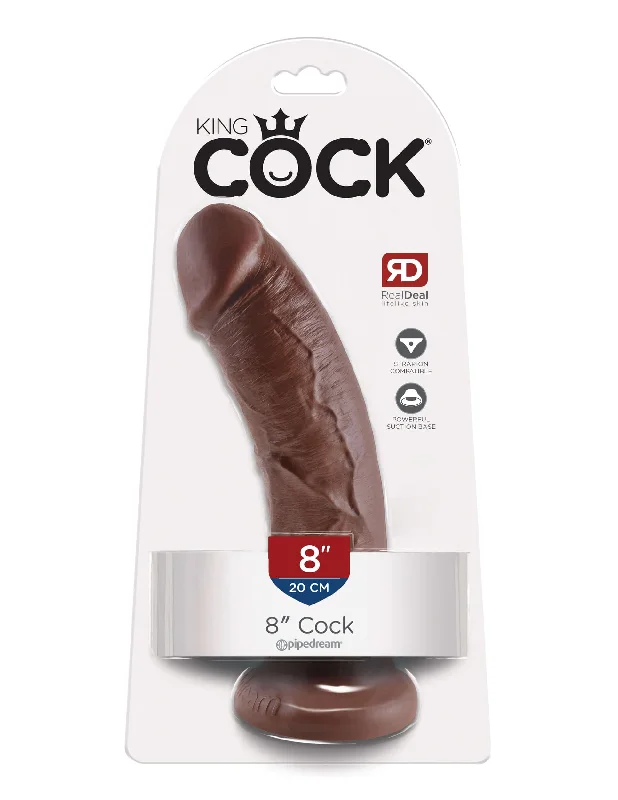 cock ring add on-King Cock 8 Inches Cock Brown Real Deal RD: Where Fantasy Meets Reality