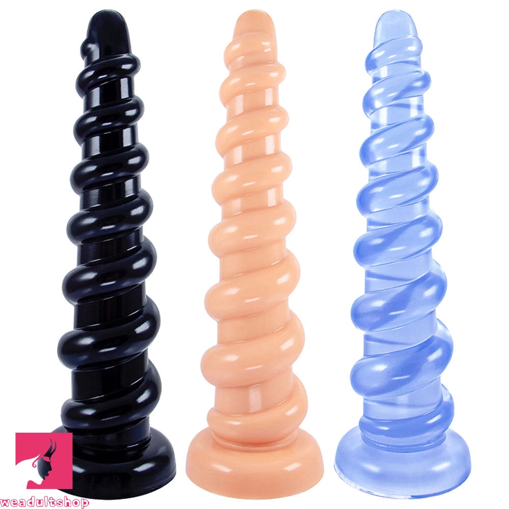 Anal toys with soft texture-10.8in Graduated Beads PVC Women Sex Large Anal Dildo Butt Plug