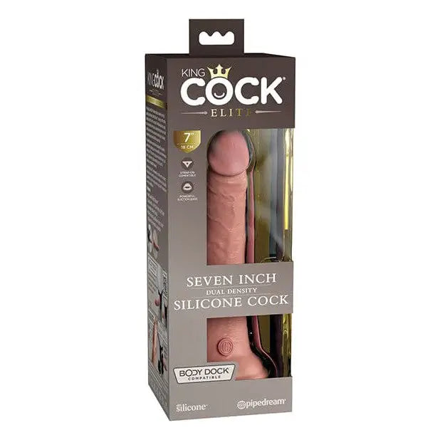 cock ring sync-King Cock Elite 7" Dual Density Silicone Cock