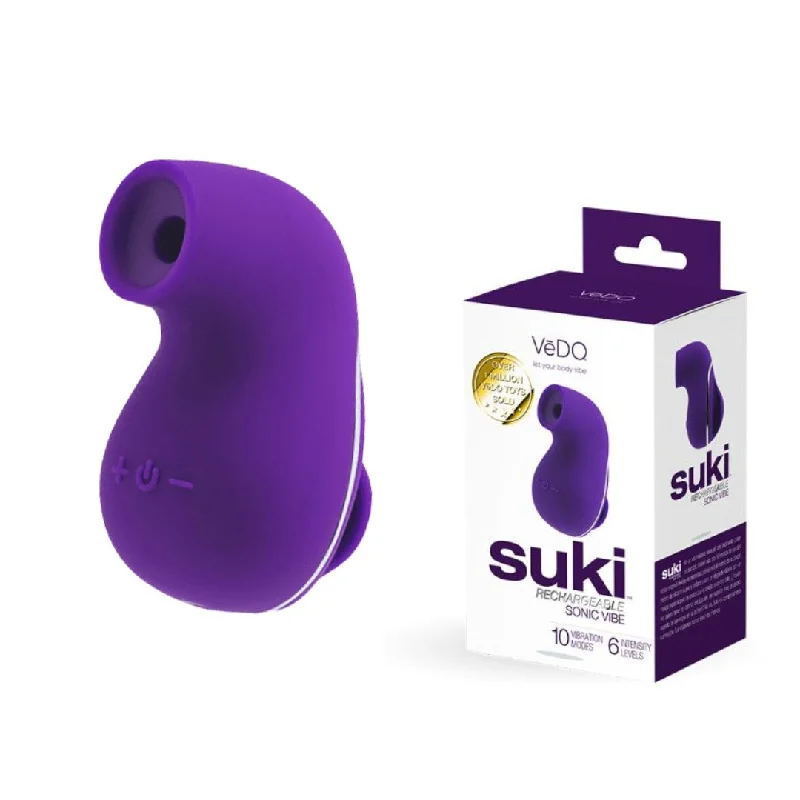 Anal toys for long sessions-VeDO Suki - Purple Air Suction Clit Stimulator