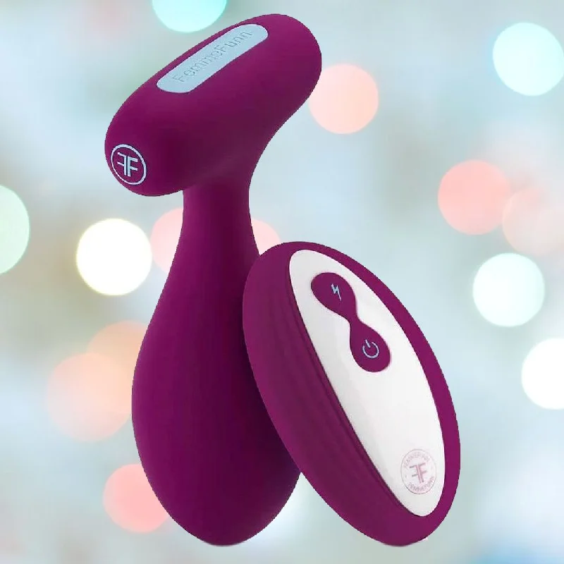 Anal toys for sensual vibes-Femme Funn PLUA Vibrating Remote Control Butt Plug - Fuchsia