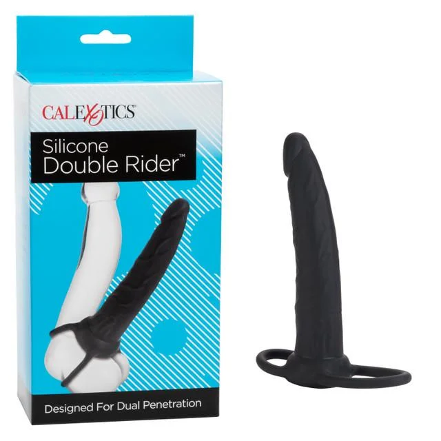 cock ring mixed materials-Silicone Double Rider