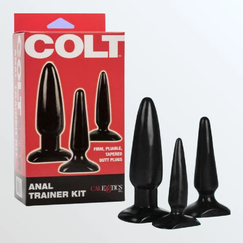 Anal toys with flared edge-Colt Anal Trainer Kit with 3 Different Sizes