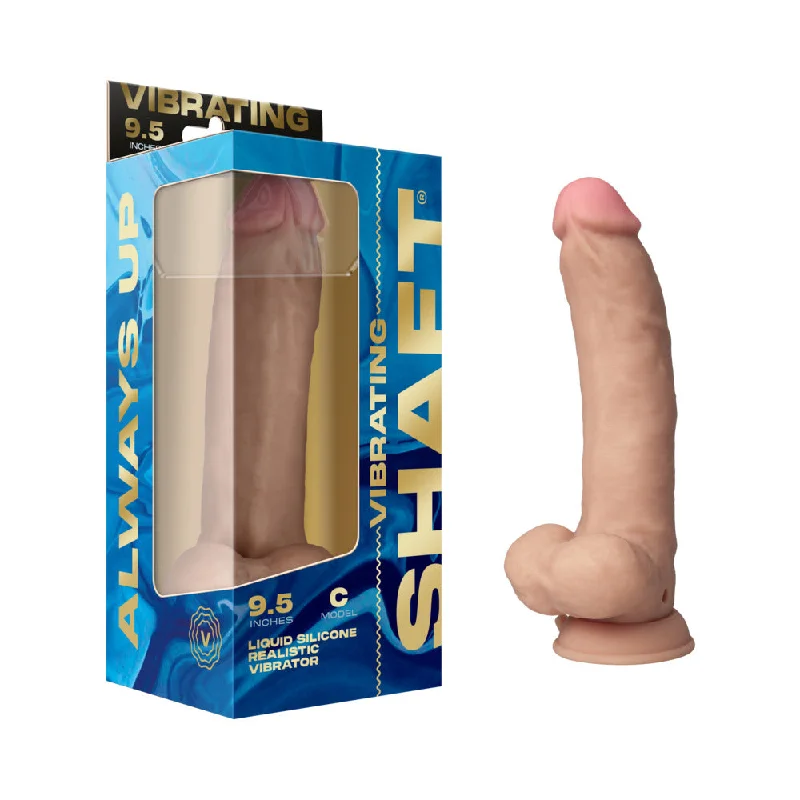 penis-injury-problems-penis-pump-reviews-Shaft Vibrating Model C: 9.5 in. Dual Density Silicone Dildo Pine