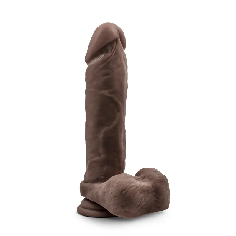 penis-function-studies-penis-enhancement-pills-Au Natural - 9.5 Inch Dildo With Suction Cup -  Chocolate