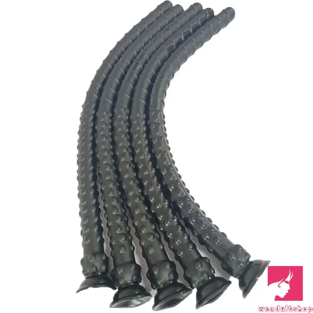 Anal toys for discreet comfort-27.56in Silicone Soft Huge Long Spiked Spiral Rebar Dildo Anal Plug