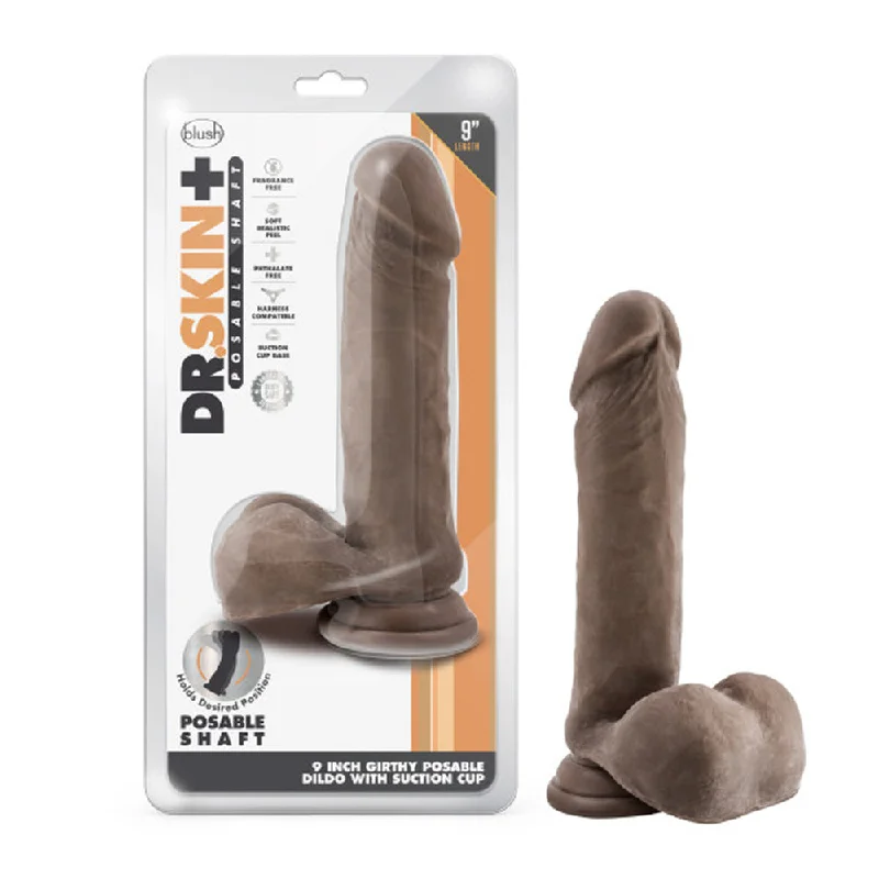 lifelike silicone dildo-Dr. Skin Plus Thi Pos Dildo W/Ball 9i Ch