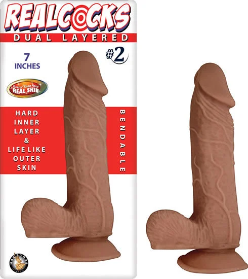 cock ring sensory-Real Cocks Dual Layered #2- 7