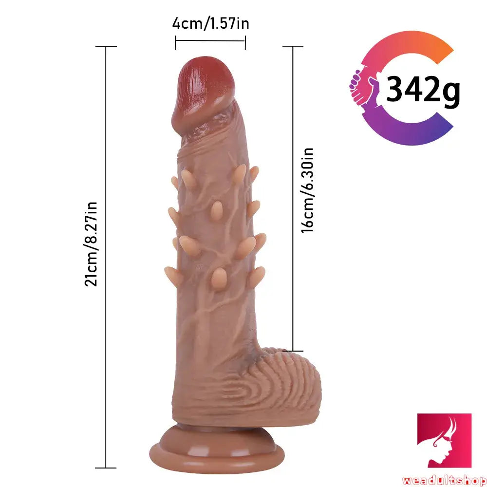 Anal toys for deep vibes-7.87in 8.27in Small Big Silicone Spiked Dildo For Anal Massaging