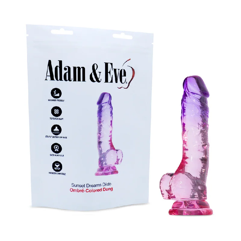 penis-health-techniques-penis-function-problems-Adam & Eve Sunset Dreams Dildo (Bag Packaging)