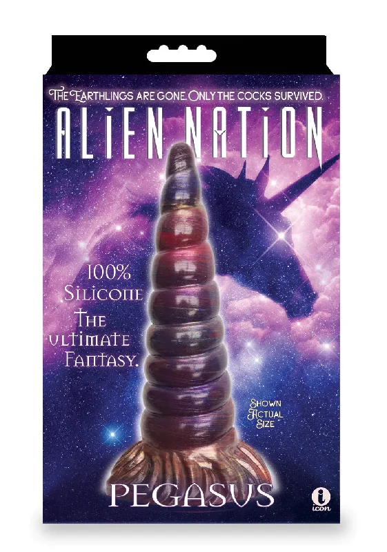 penis-growth-problems-penis-girth-exercises-Alien Nation Pegasus Silicone Creature Dildo -  Copper