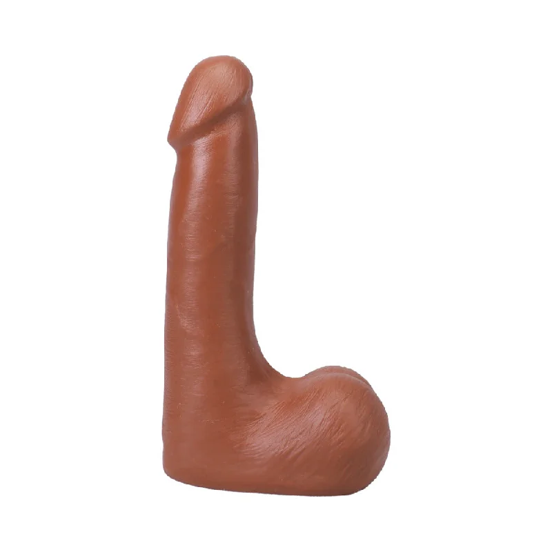 penis-sensitivity-solutions-penis-health-tips-The Realistic Cock 7 in. ULTRASKYN Vac-U-Lock Dildo with Balls Caramel