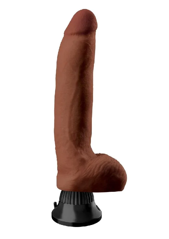 eco-friendly dildo-Real Feel Deluxe No. 5 Wallbanger Vibrating Dildo with Balls