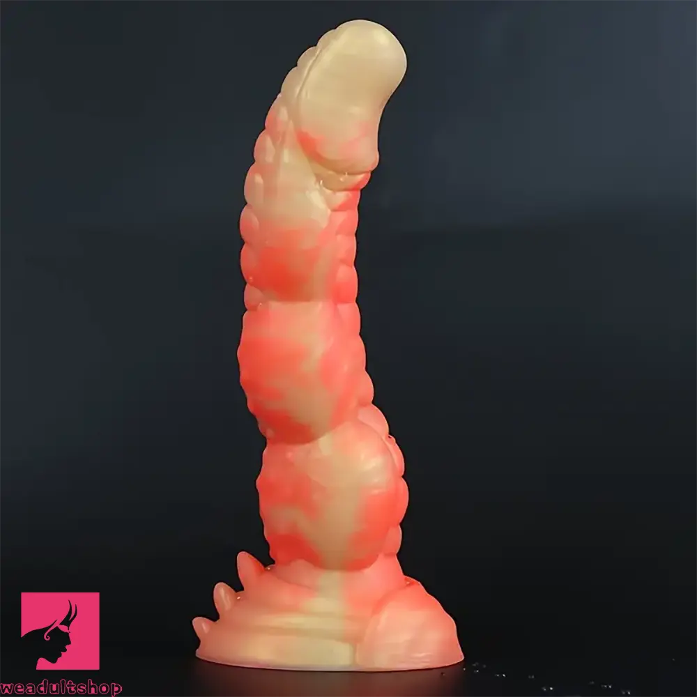 Anal toys with sleek profile-8.3in Silicone Big Soft Monster Odd Dildo For G-spot Anal Sex Clit