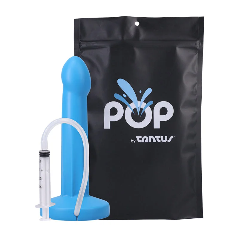 curved dildo-POP By Tantus Squirting Dildo Lagoon Bag