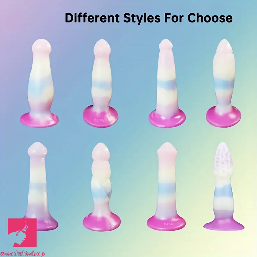 Wireless anal toys features-6.97in-8.66in Liquid Silicone Monster Fantasy Soft Cock Anal Plug Dildo