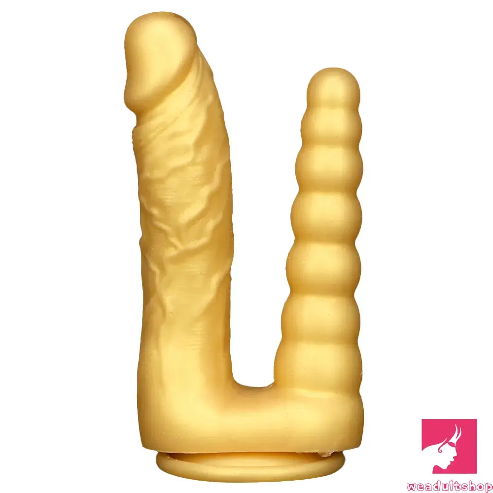 Anal toys for anal stretching-8.07in Silicone Big Soft Dildo Double Heads Dildo Butt Plug Anal Beads