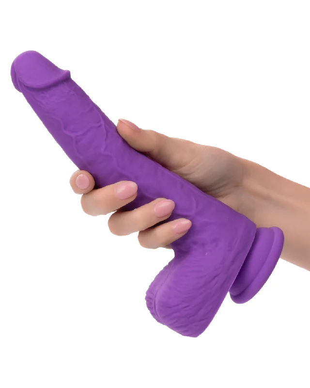 textured dildo-Silicone Stud Gyrating & Thrusting 9.5 Inch Purple Dildo