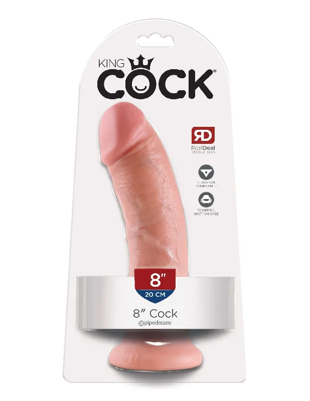 cock ring cosplay-King Cock 8 inches Cock Flesh Beige Real Deal RD