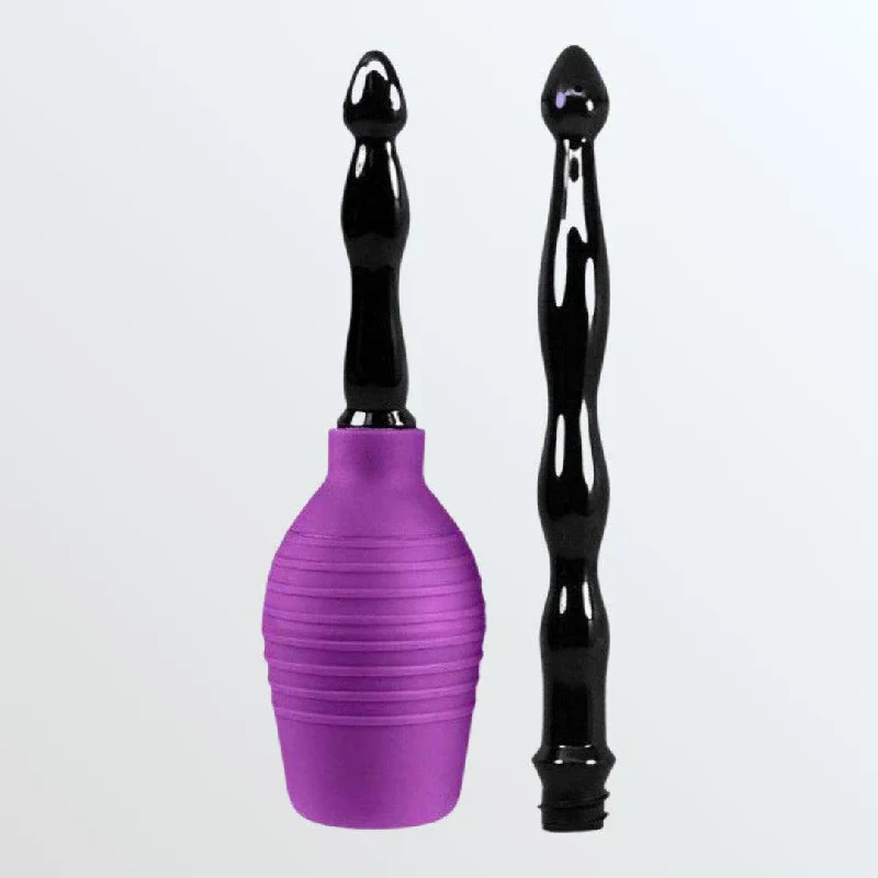 Anal toys with flexible shaft-Cloud 9 Fresh + Deluxe Anal Enema Squeeze Bulb with Soft Nozzle