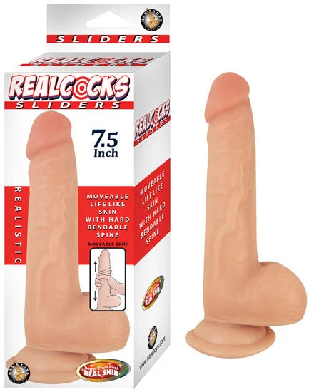 cock ring add on-Realcocks Sliders Flesh