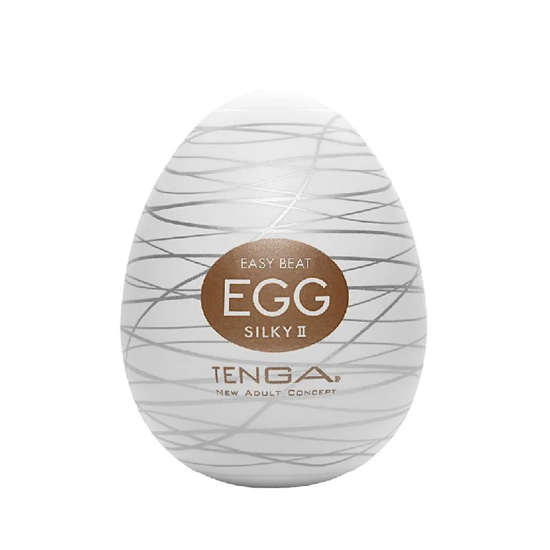 Anal toys for deep pleasure-TENGA Egg 'Silky II' - Penis Stroker