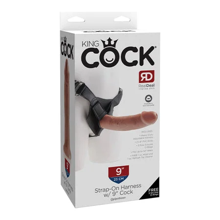 cock ring retailer-Pipedream King Cock Strap-on Harness With 9 in. Cock Tan