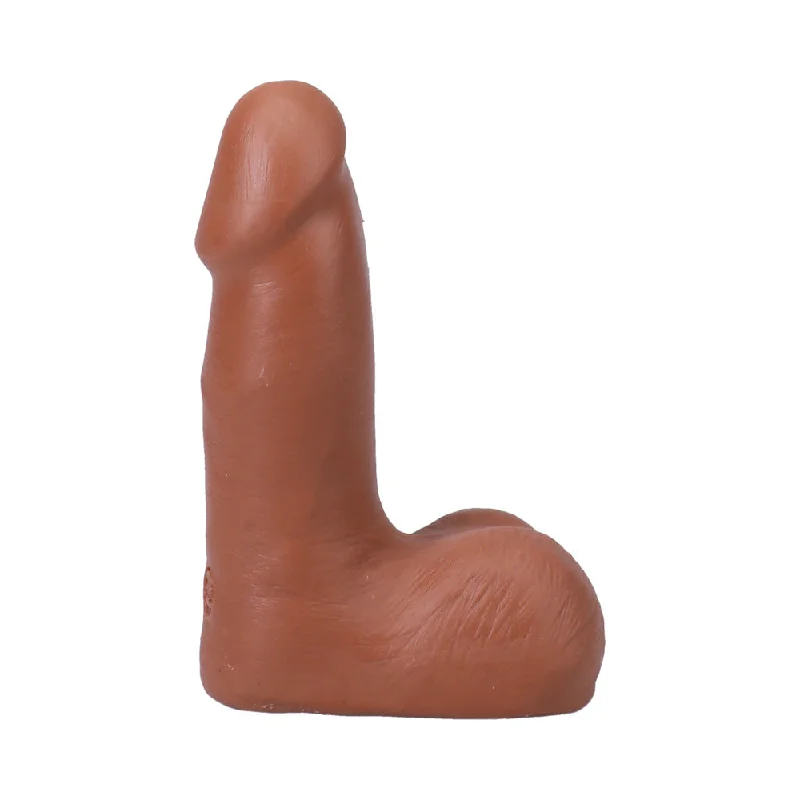 penis-skin-solutions-penis-growth-techniques-The Realistic Cock 5 in. ULTRASKYN Vac-U-Lock Dildo with Balls Caramel