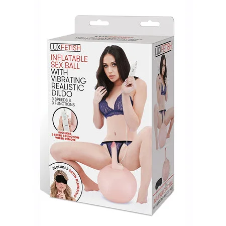 penis-natural-solutions-penis-enhancement-pills-Lux Fetish Inflatable Sex Ball with Vibrating Realistic Dildo Remote-Controlled