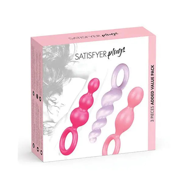 cock ring wood-Satisfyer Silicone Plug Set Of 3