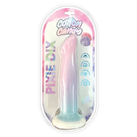 ergonomic dildo-Cotton Candy Pixie Dix 6.5 in. Dildo