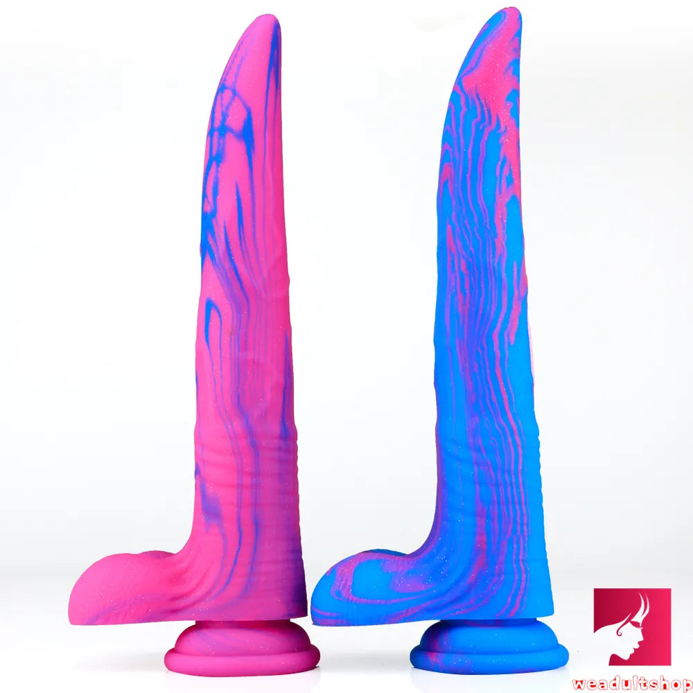 Anal toys lightweight design-10.7 Extra Long Beer Colorful Adult Dildo For Anal Vaginal Sex