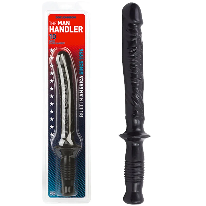 firm dildo-The Manhandler Black Dildo Baton Handle