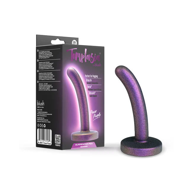 realistic unicorn dildo-Temptasia Surrender Peg Beginner Dildo - Power Purple