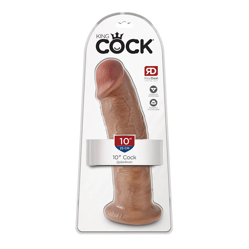 artistic dildo-King Cock 10" Dildo - Tan