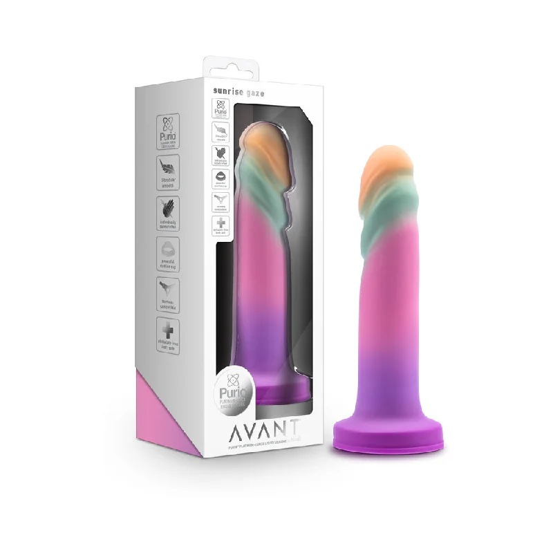 penis-size-tools-penis-function-problems-Avant Sunrise Gaze 7.5 in. Dildo Sherbet