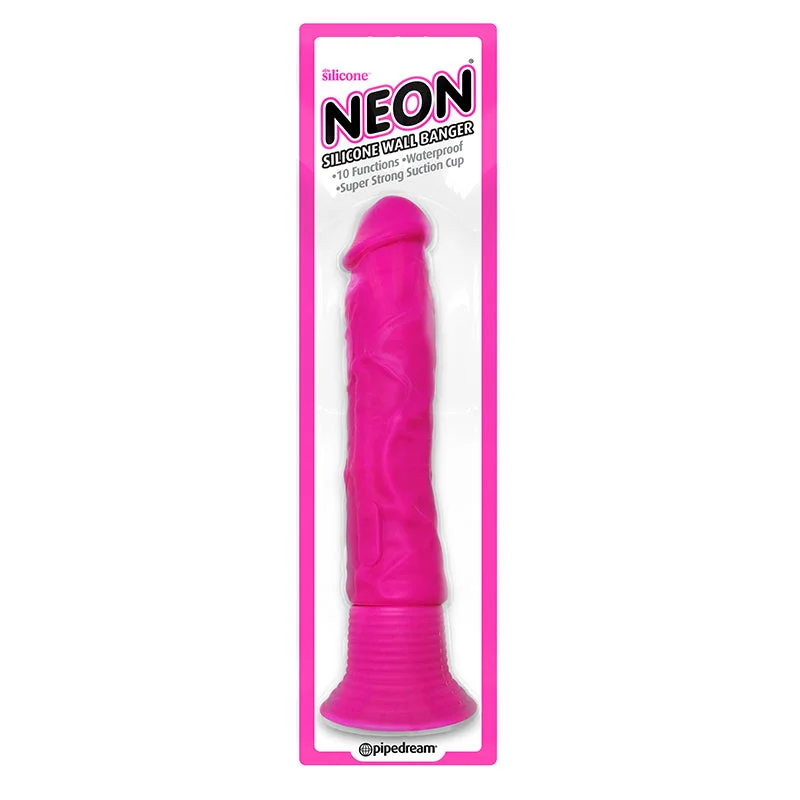 cock ring vibration modes-Neon Silicone Wall Banger Pink