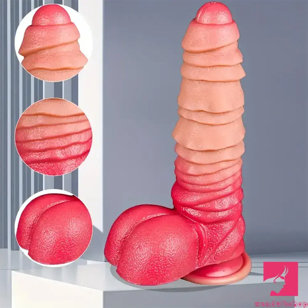 Anal toys with firm design-8.26in Liquid Silicone Real Big Soft Dildo For Anal Vaginal Love Toy