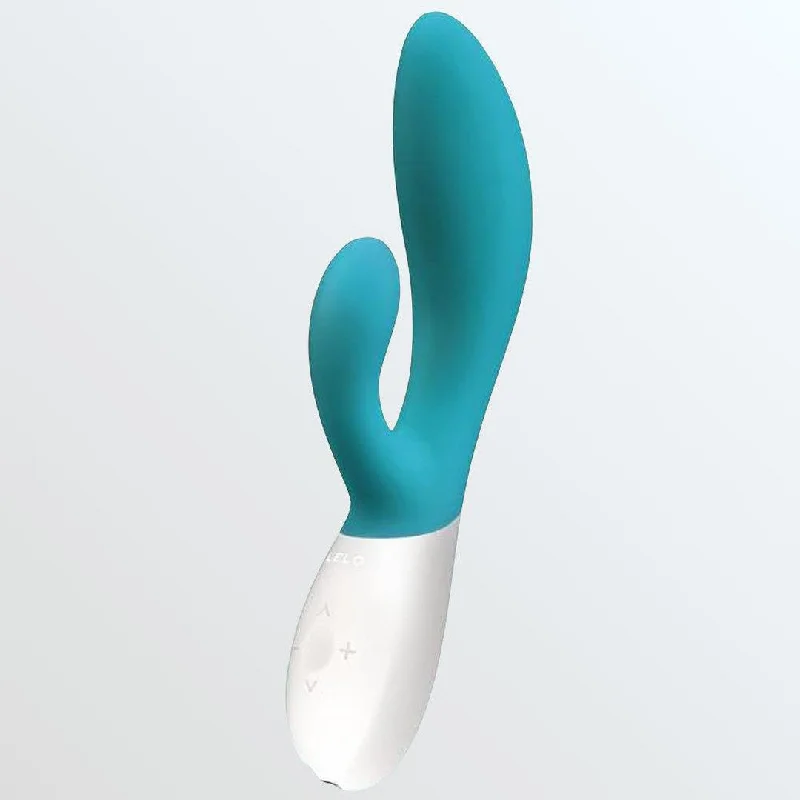 Anal toys for kinky play-LELO Ina Wave Waterproof Rabbit Vibrator - Ocean Blue